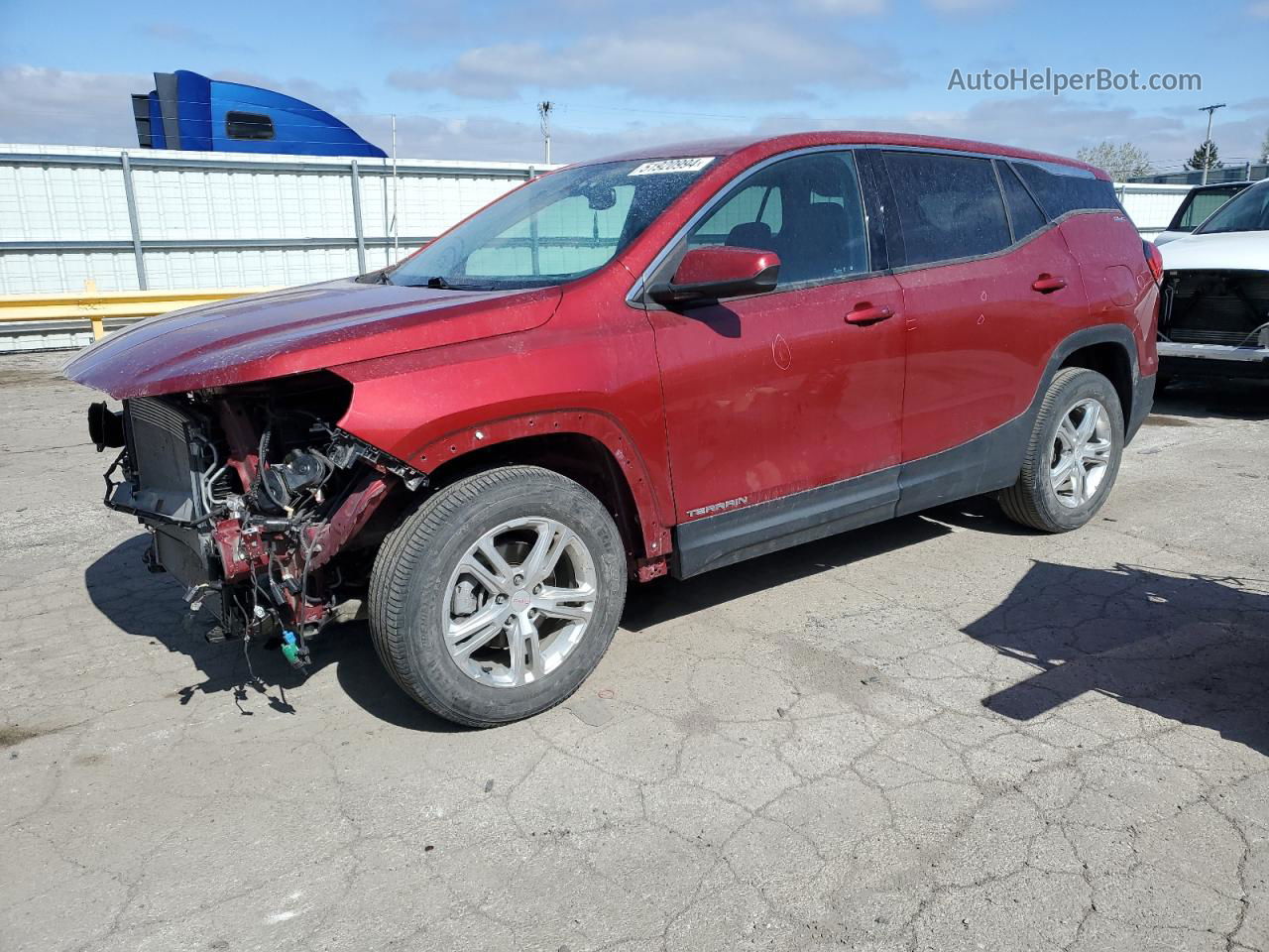 2019 Gmc Terrain Sle Burgundy vin: 3GKALMEV1KL168943