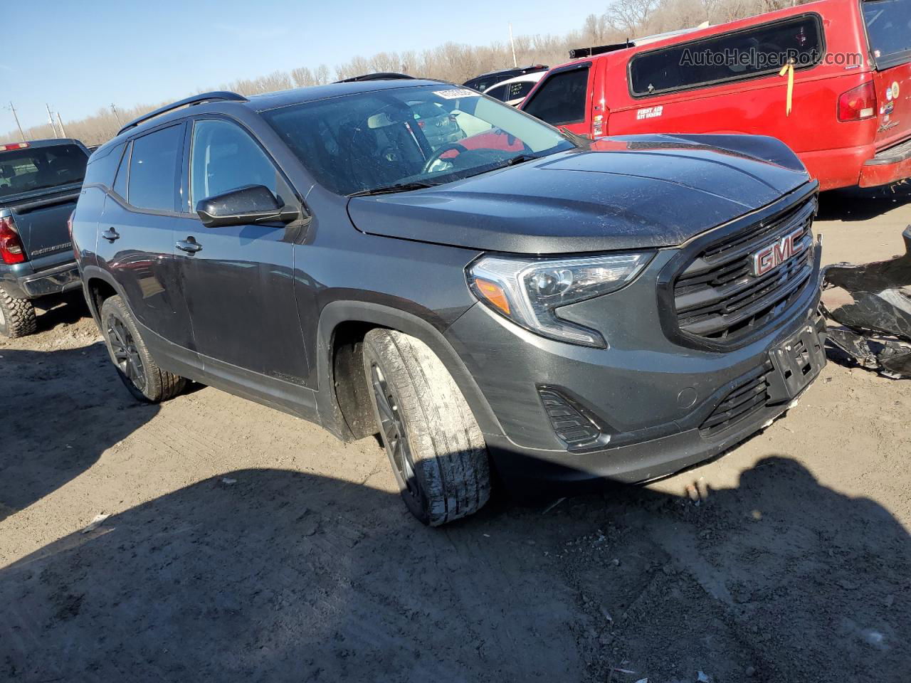 2019 Gmc Terrain Sle Gray vin: 3GKALMEV1KL380838