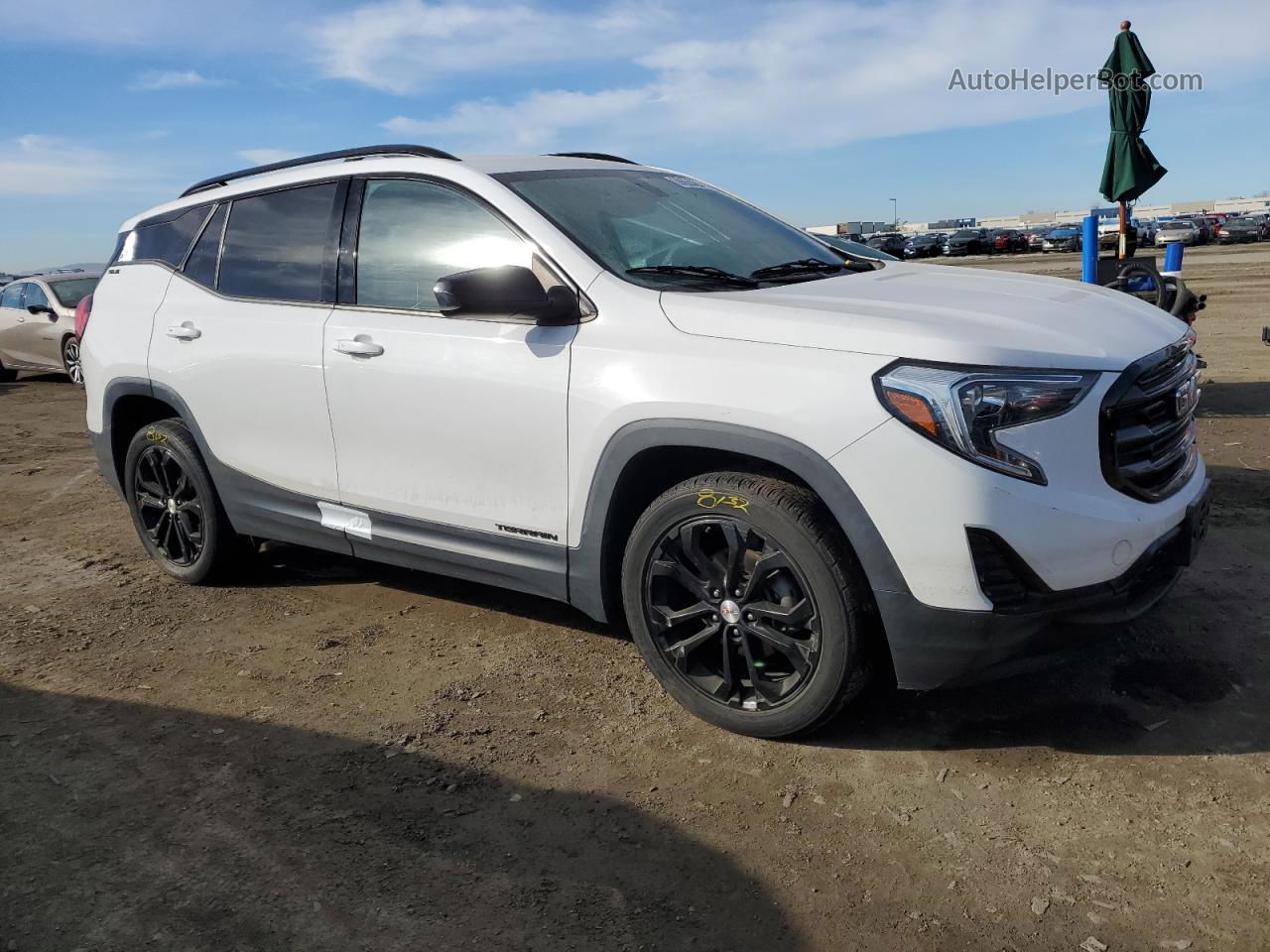 2019 Gmc Terrain Sle White vin: 3GKALMEV2KL250065