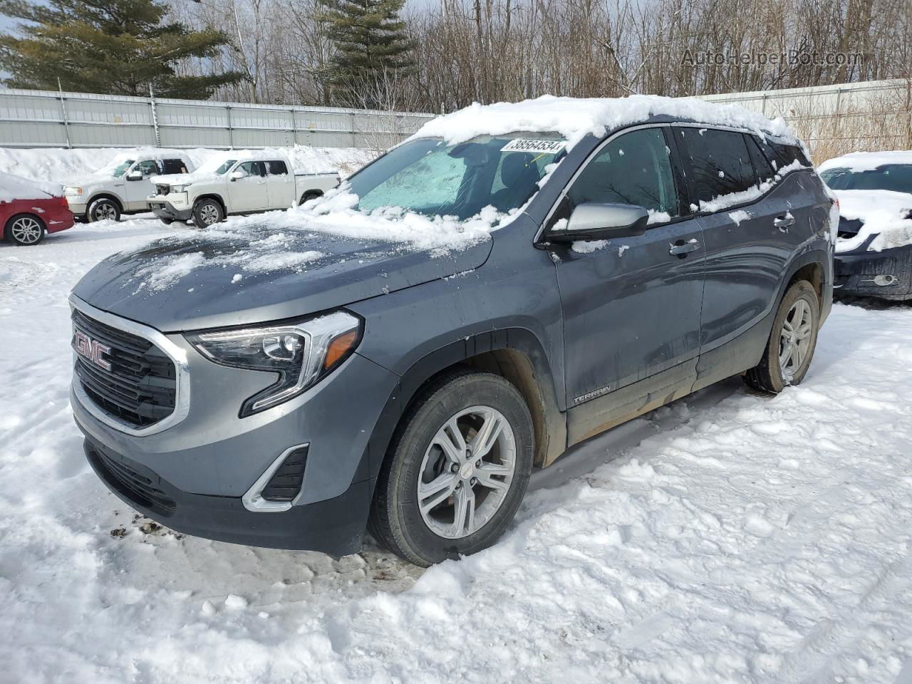 2019 Gmc Terrain Sle Gray vin: 3GKALMEV2KL302357