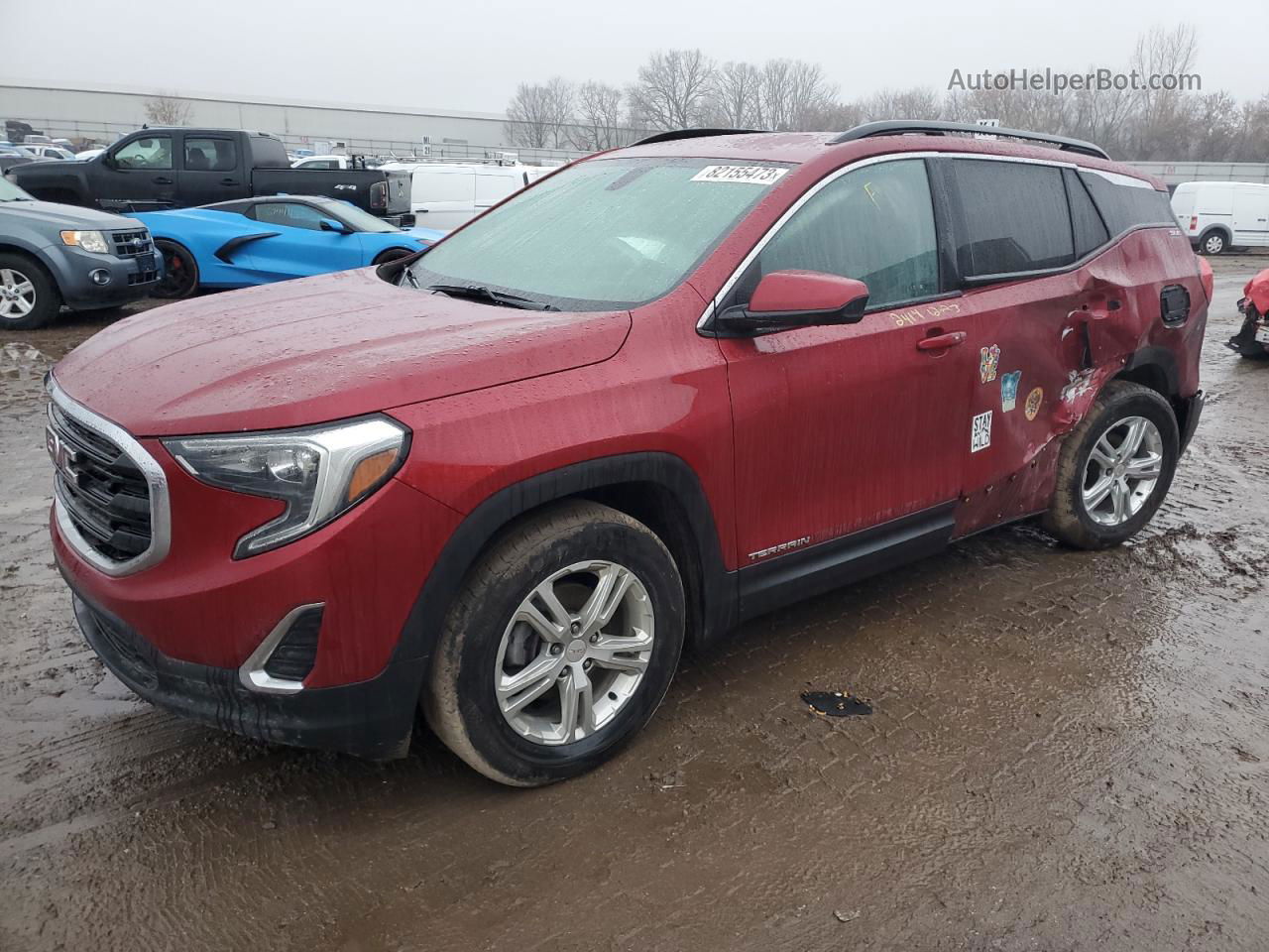 2019 Gmc Terrain Sle Burgundy vin: 3GKALMEV2KL361022