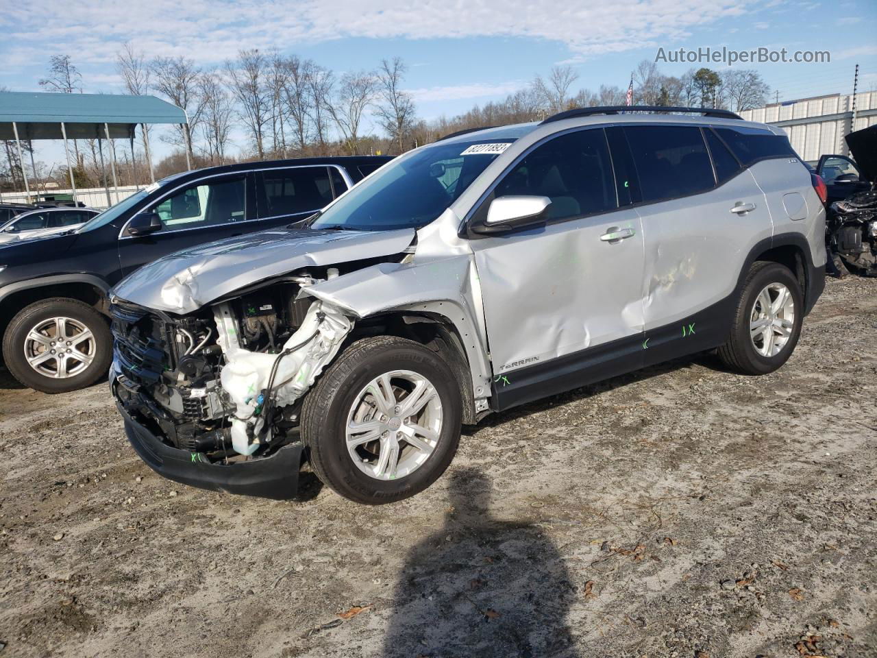 2020 Gmc Terrain Sle Silver vin: 3GKALMEV2LL141106