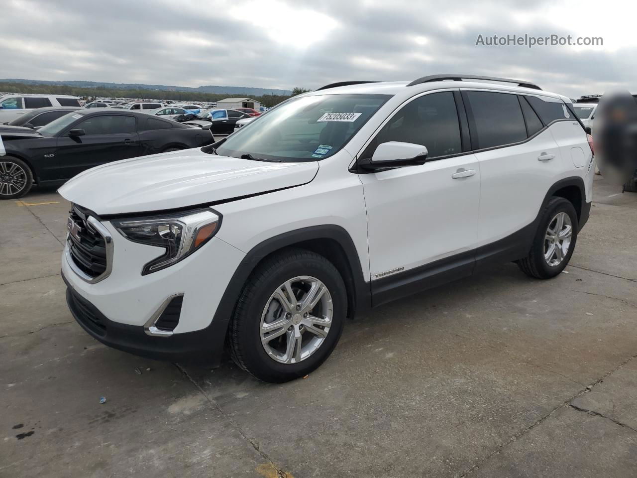 2020 Gmc Terrain Sle Белый vin: 3GKALMEV2LL212854