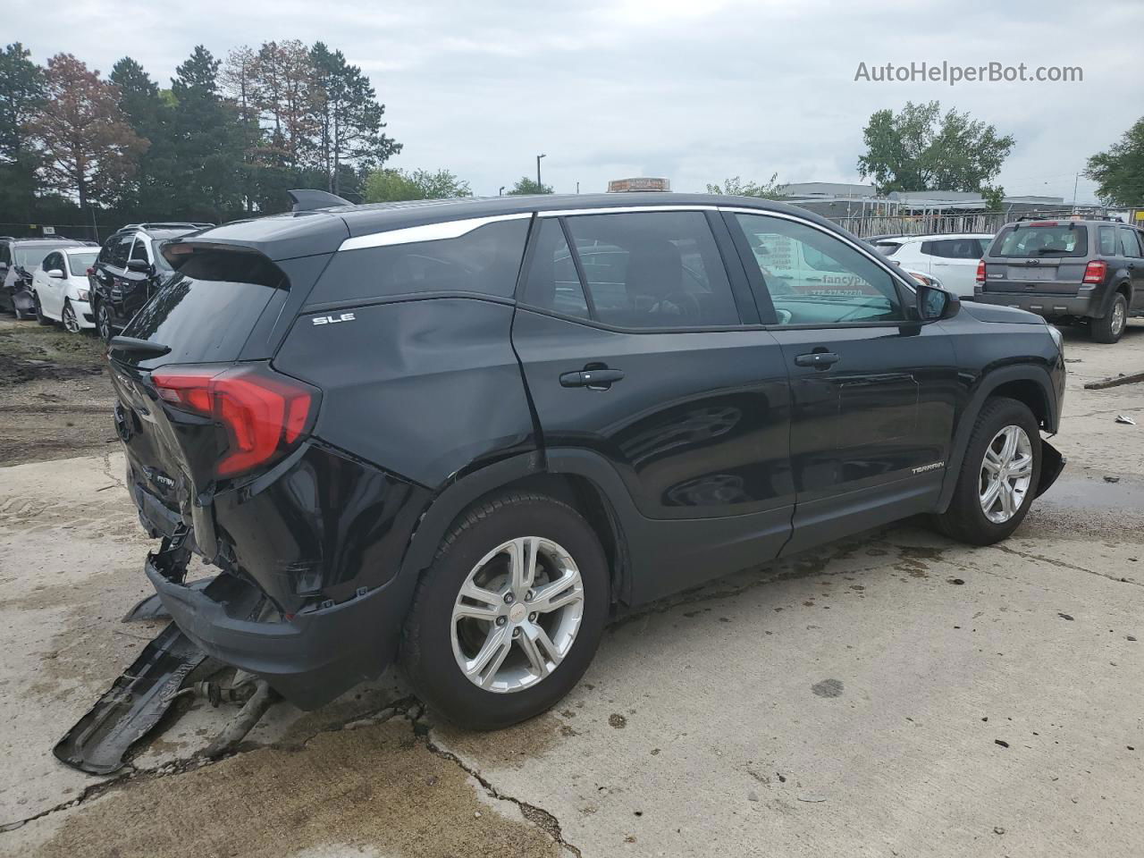 2019 Gmc Terrain Sle Черный vin: 3GKALMEV3KL140755