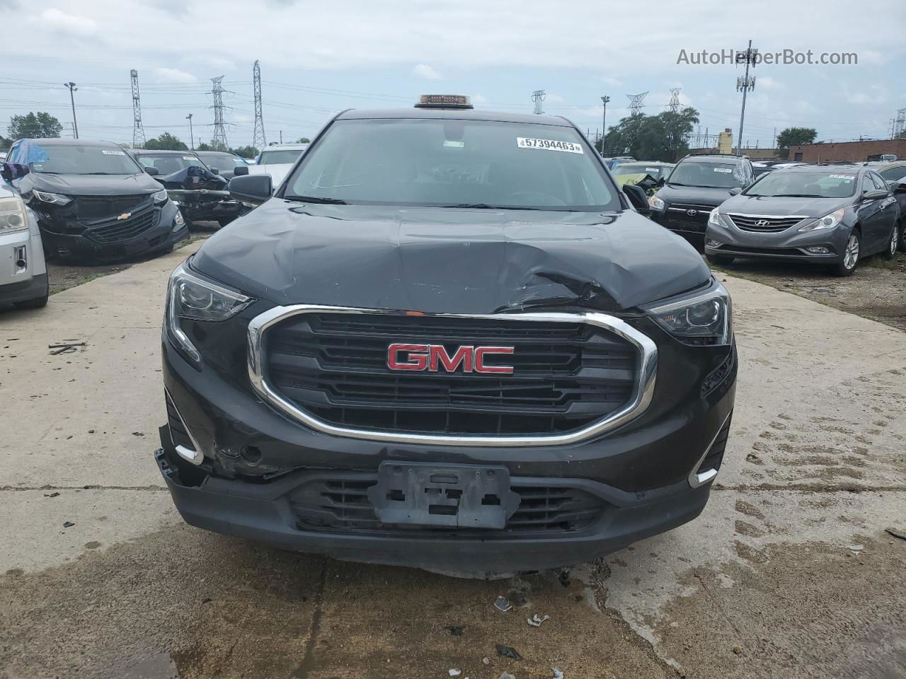 2019 Gmc Terrain Sle Черный vin: 3GKALMEV3KL140755