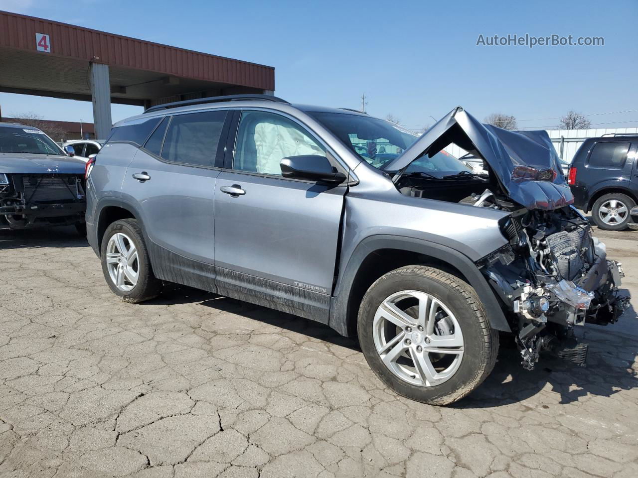 2019 Gmc Terrain Sle Silver vin: 3GKALMEV3KL160679