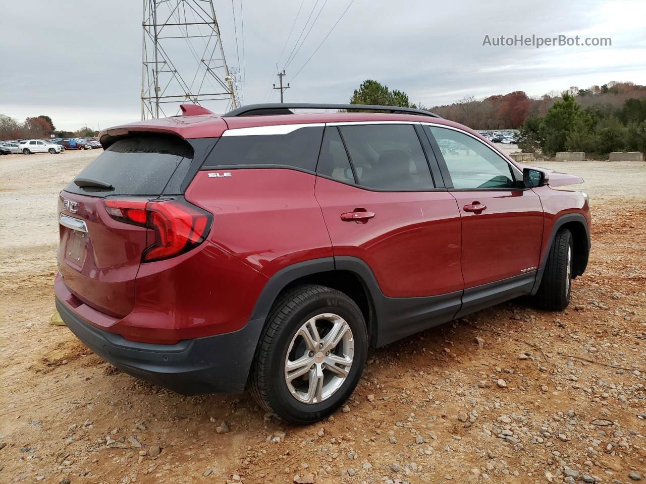 2019 Gmc Terrain Sle Burgundy vin: 3GKALMEV3KL289103