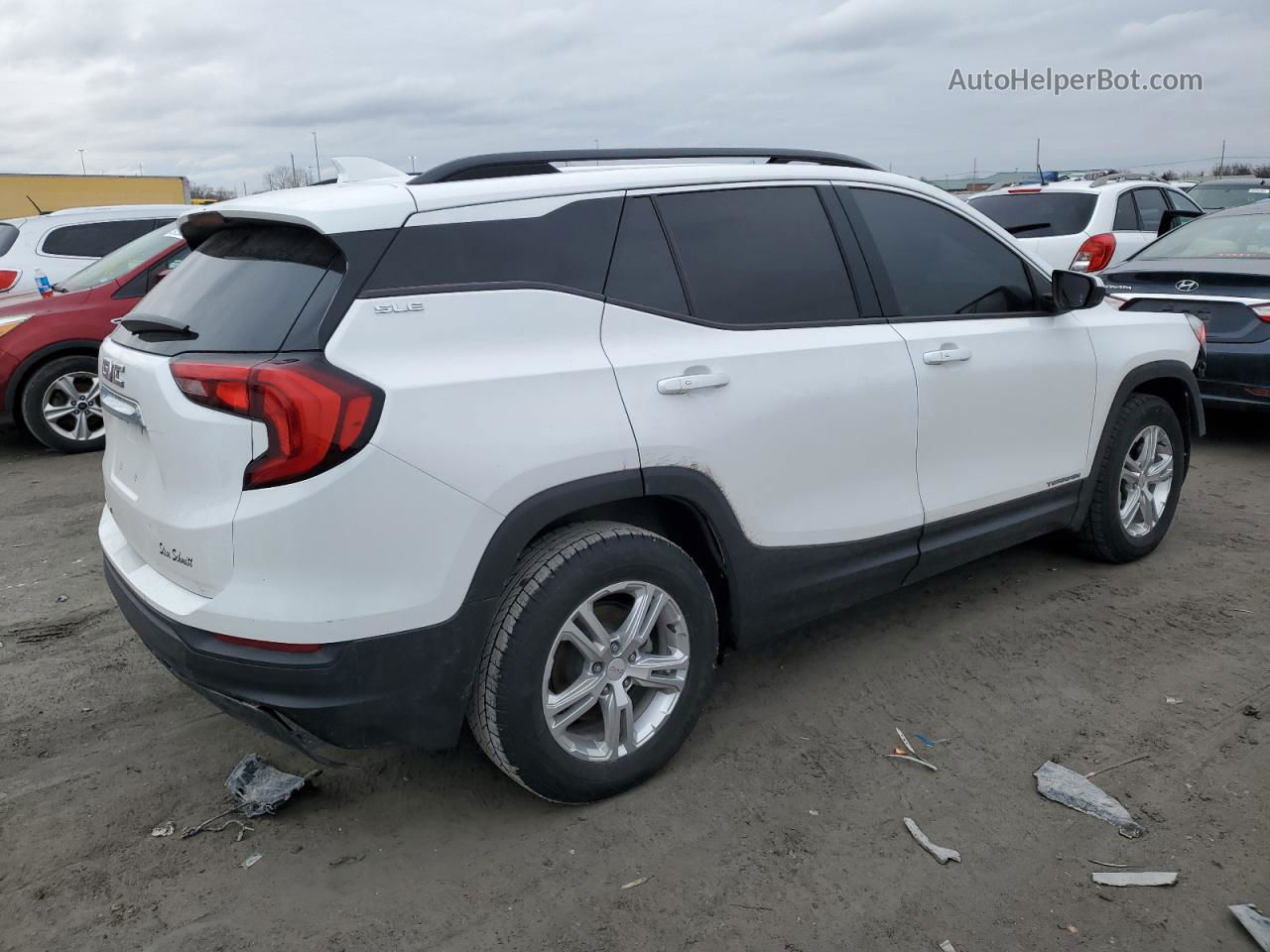 2019 Gmc Terrain Sle White vin: 3GKALMEV4KL133796