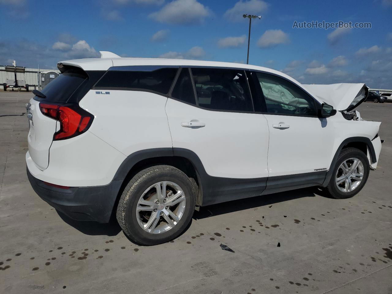 2019 Gmc Terrain Sle White vin: 3GKALMEV4KL221067