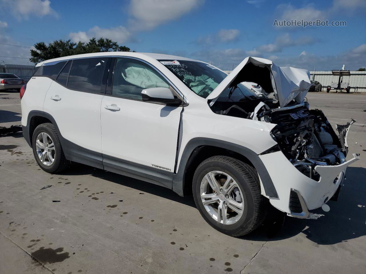 2019 Gmc Terrain Sle White vin: 3GKALMEV4KL221067