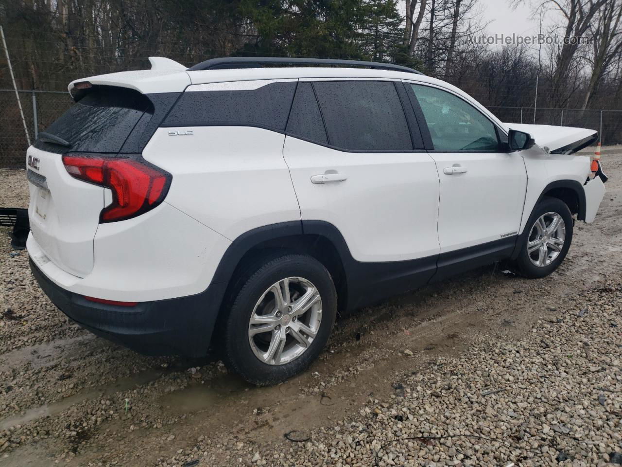 2019 Gmc Terrain Sle White vin: 3GKALMEV4KL261729