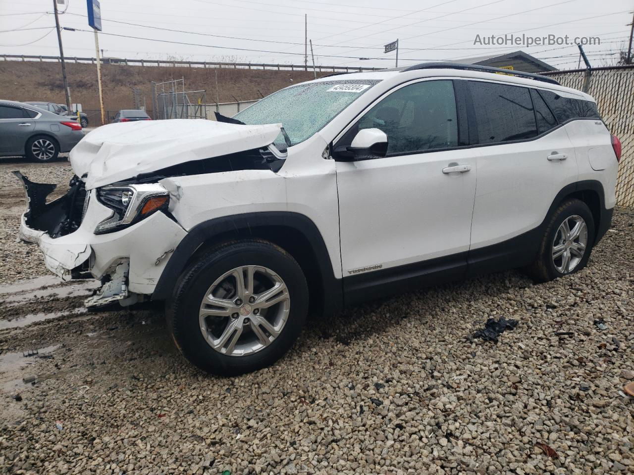 2019 Gmc Terrain Sle White vin: 3GKALMEV4KL261729