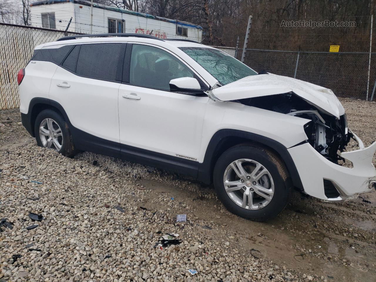 2019 Gmc Terrain Sle White vin: 3GKALMEV4KL261729