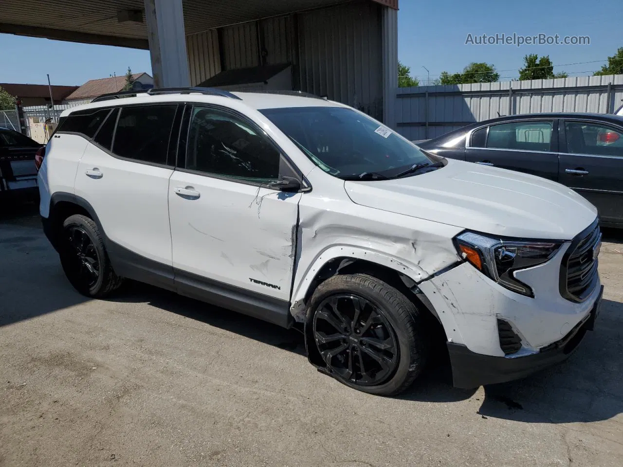 2019 Gmc Terrain Sle Белый vin: 3GKALMEV4KL299428