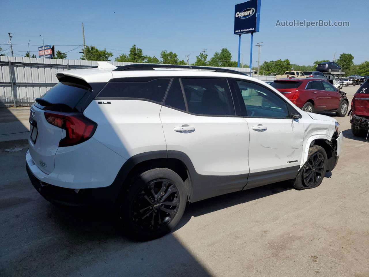 2019 Gmc Terrain Sle White vin: 3GKALMEV4KL299428