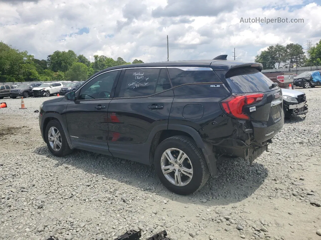 2019 Gmc Terrain Sle Черный vin: 3GKALMEV4KL345193