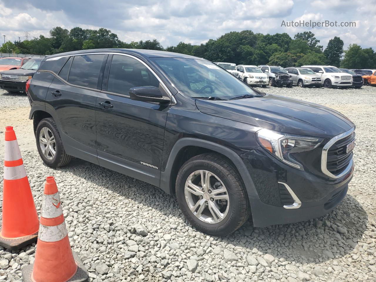 2019 Gmc Terrain Sle Черный vin: 3GKALMEV4KL345193