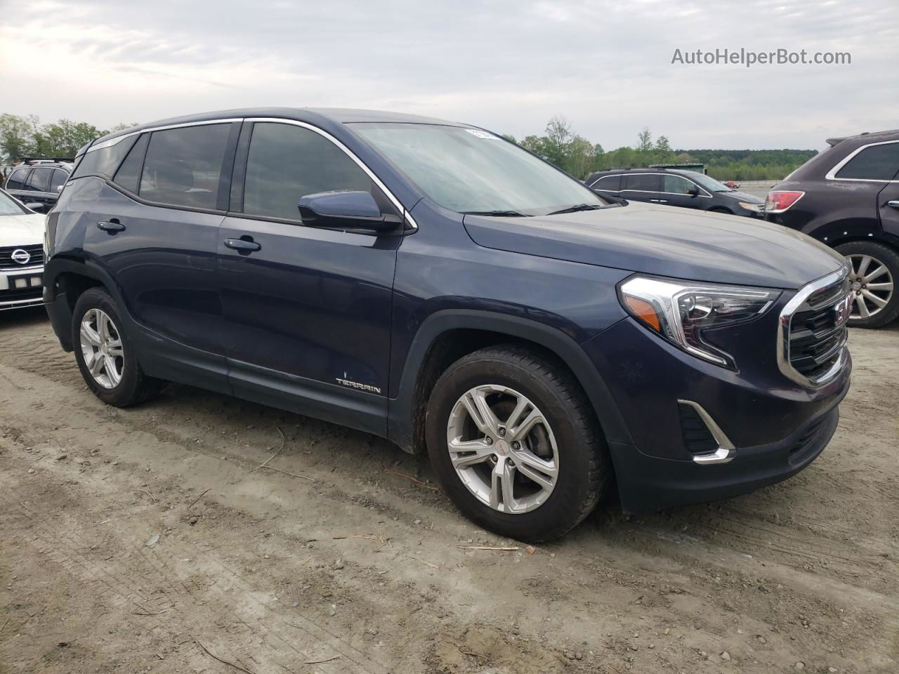 2019 Gmc Terrain Sle Blue vin: 3GKALMEV5KL141664