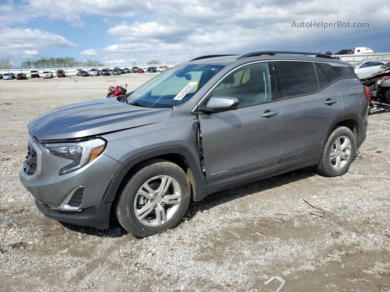 2020 Gmc Terrain Sle Серый vin: 3GKALMEV5LL332857