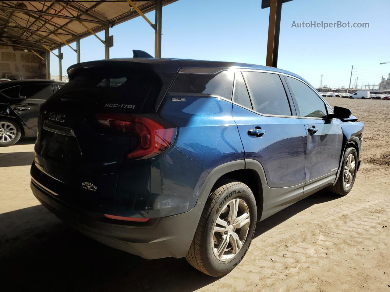 2019 Gmc Terrain Sle Blue vin: 3GKALMEV6KL271128