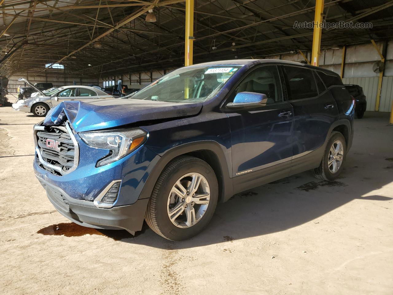 2019 Gmc Terrain Sle Blue vin: 3GKALMEV6KL271128