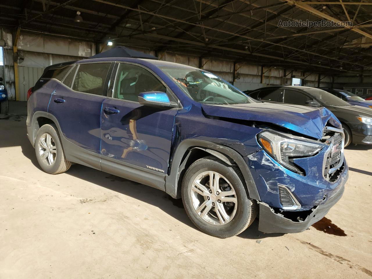 2019 Gmc Terrain Sle Blue vin: 3GKALMEV6KL271128