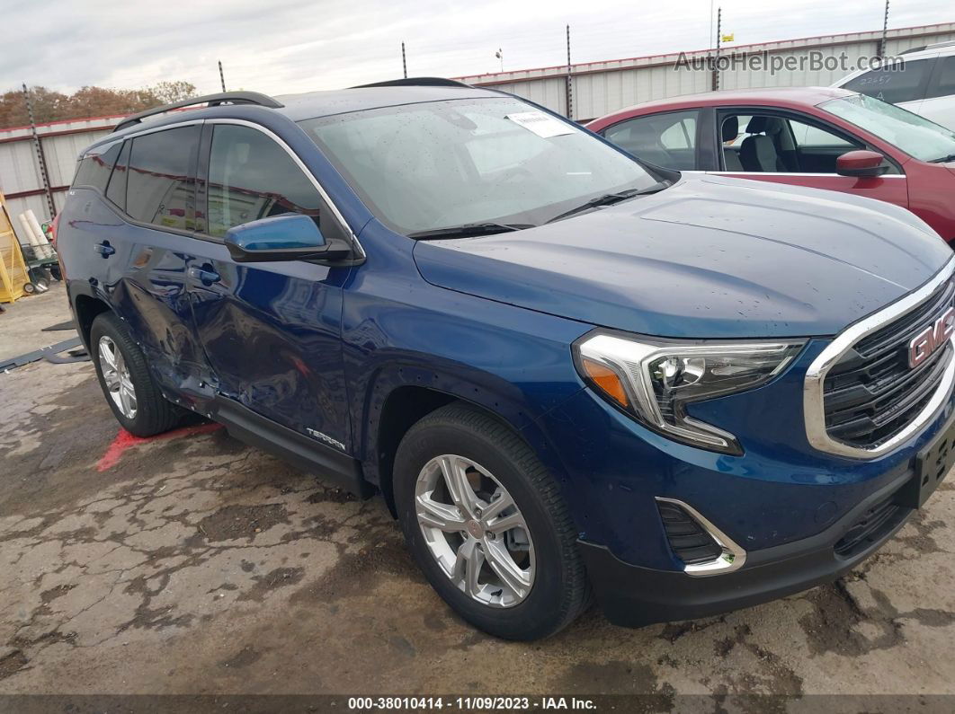 2020 Gmc Terrain Fwd Sle Синий vin: 3GKALMEV6LL114779