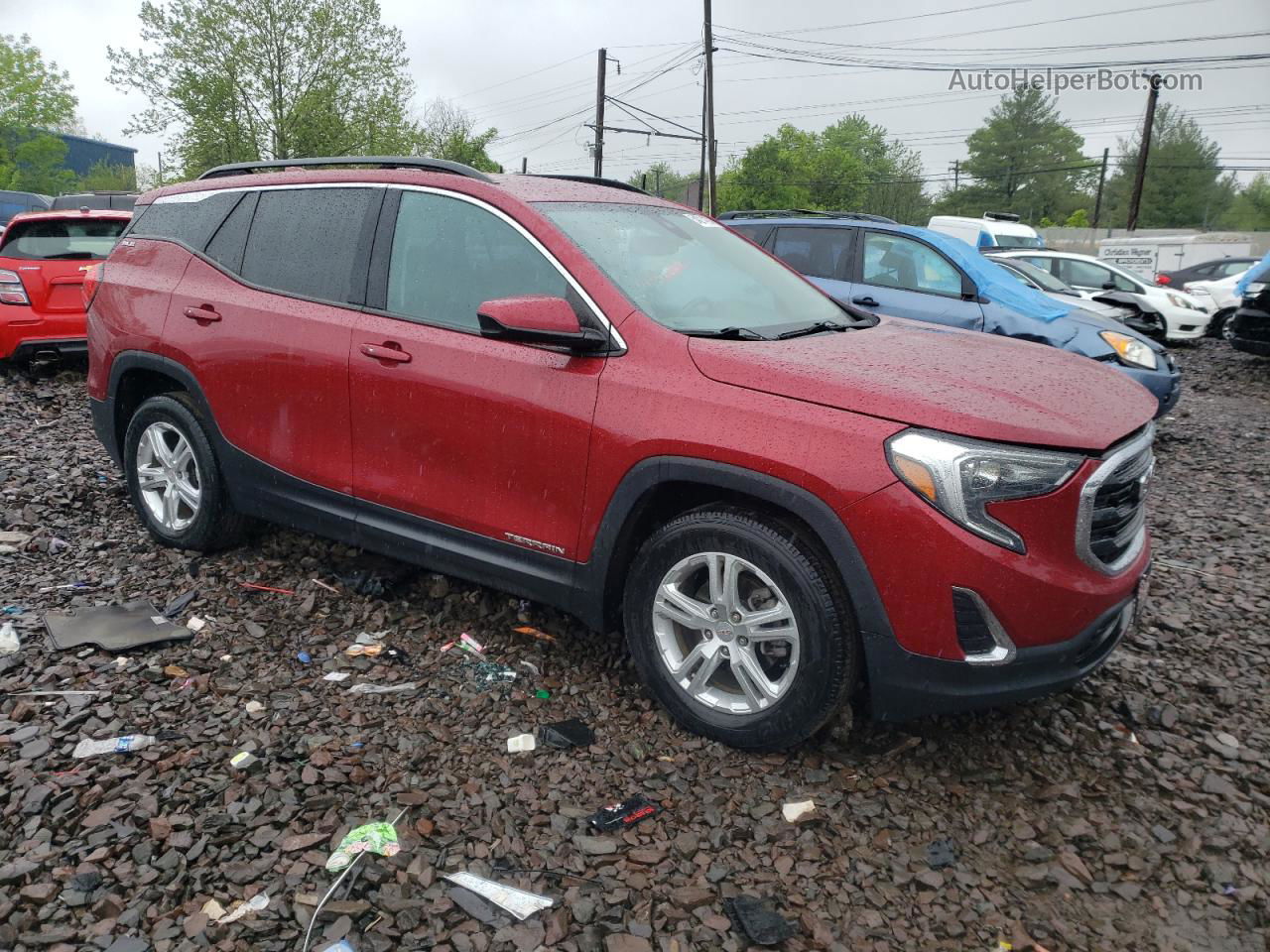 2020 Gmc Terrain Sle Red vin: 3GKALMEV6LL167921