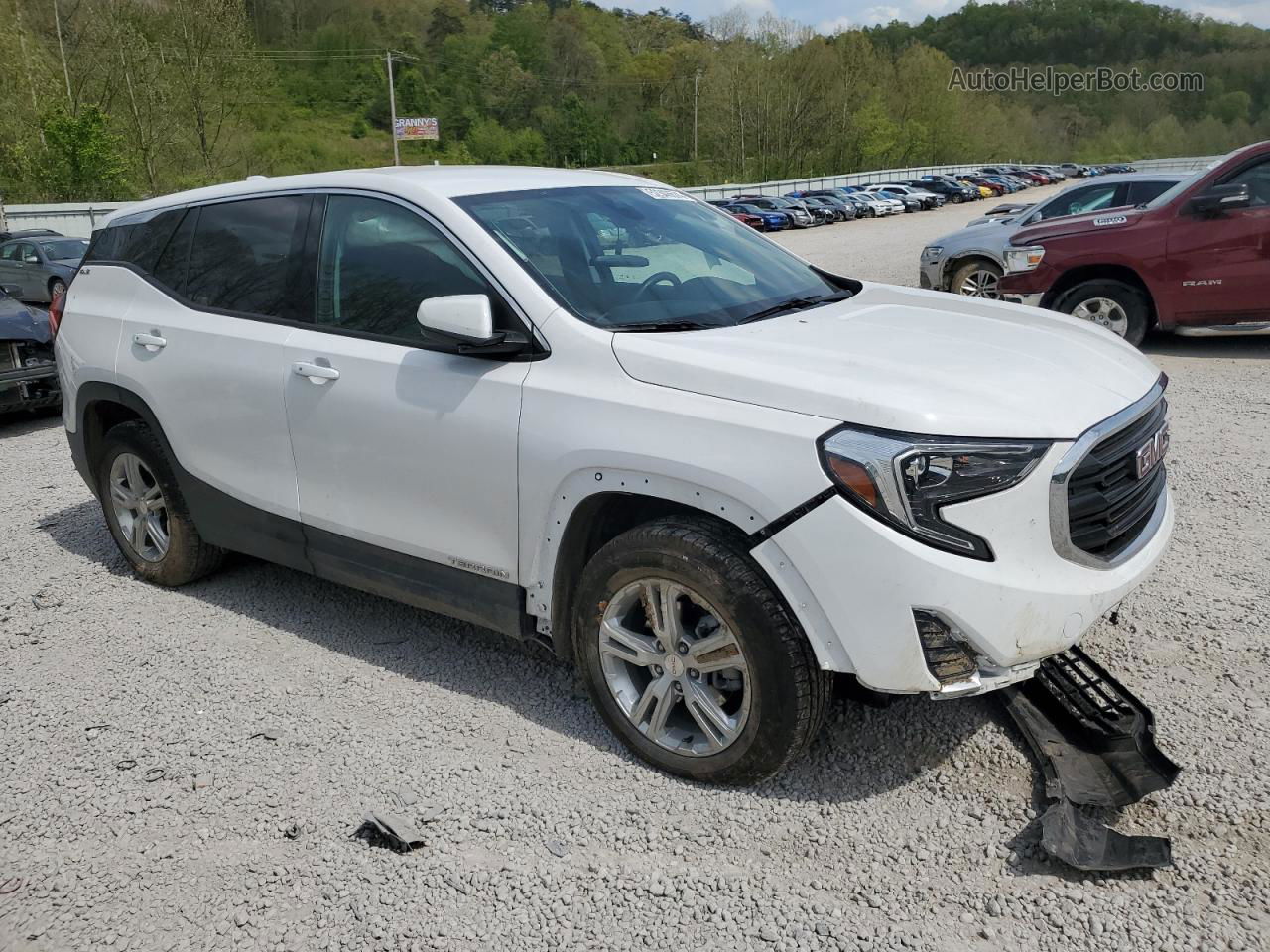 2020 Gmc Terrain Sle White vin: 3GKALMEV6LL197811