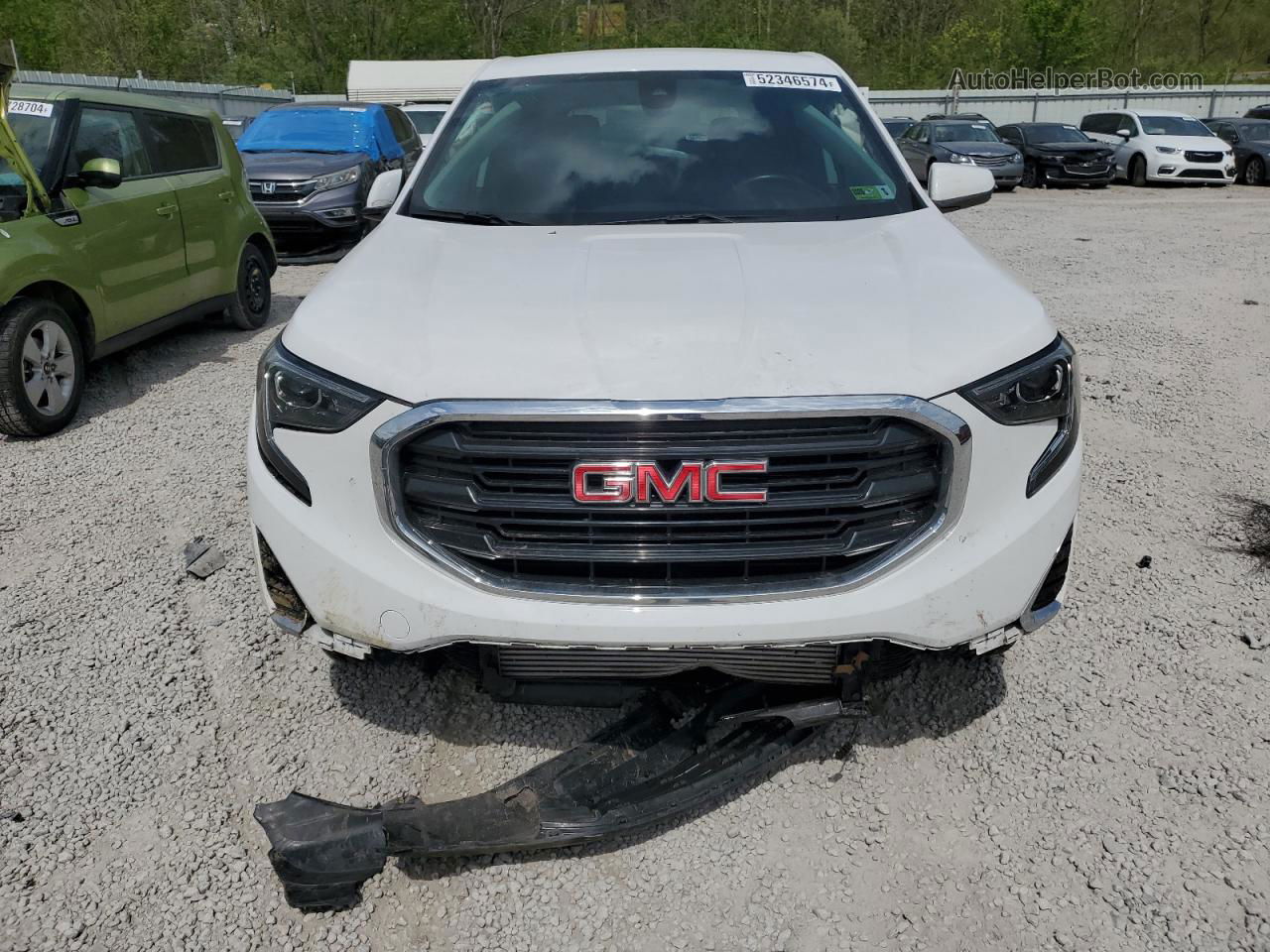 2020 Gmc Terrain Sle White vin: 3GKALMEV6LL197811