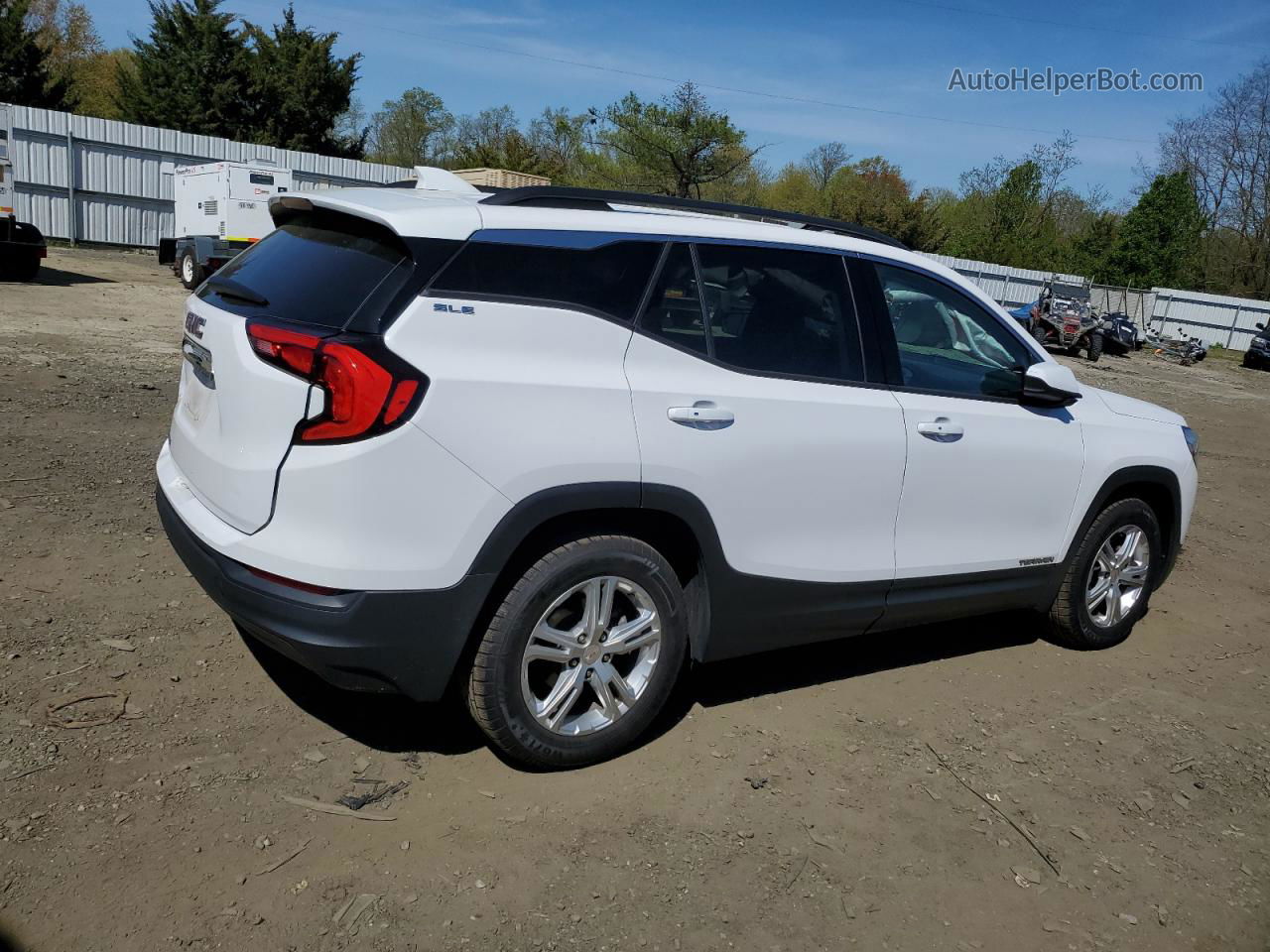 2020 Gmc Terrain Sle Белый vin: 3GKALMEV6LL212291