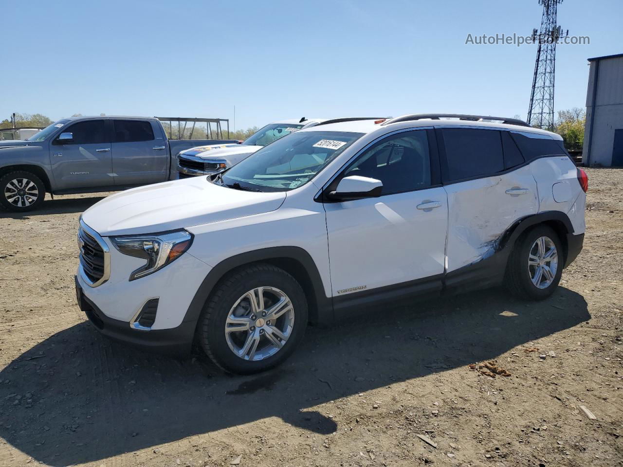 2020 Gmc Terrain Sle Белый vin: 3GKALMEV6LL212291