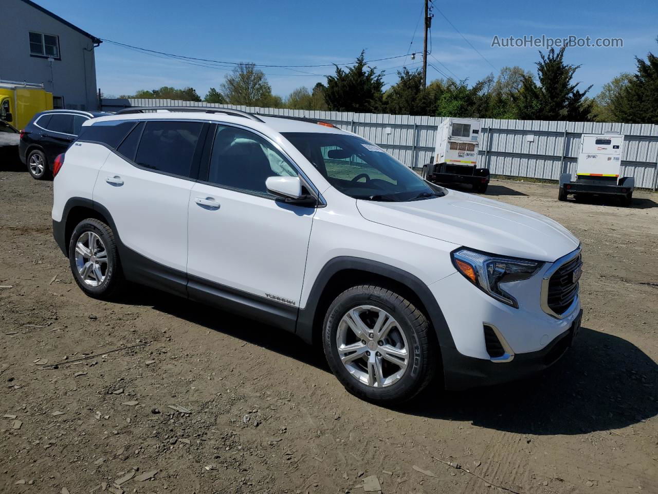 2020 Gmc Terrain Sle White vin: 3GKALMEV6LL212291