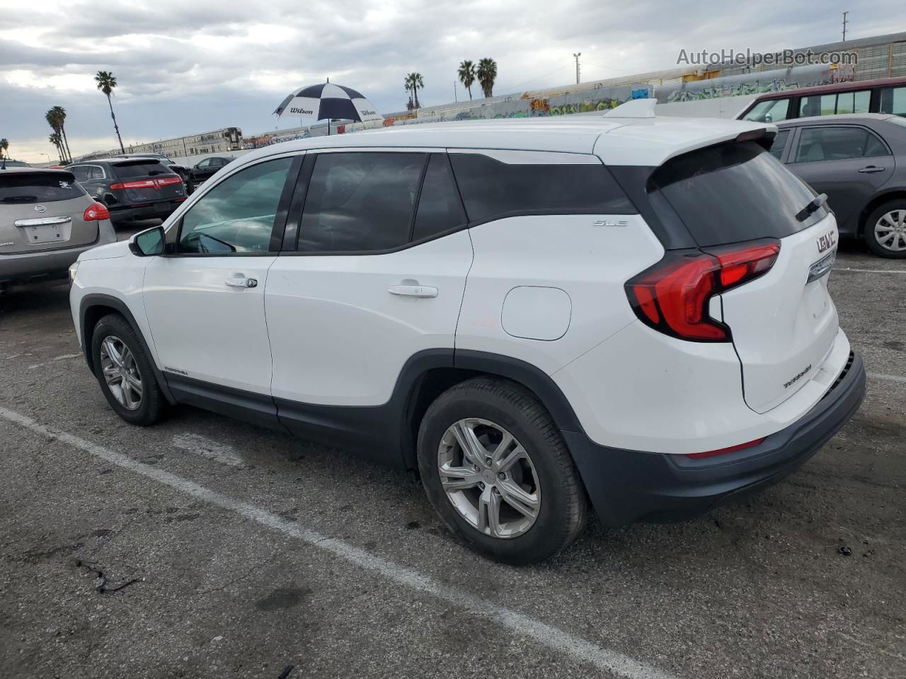 2019 Gmc Terrain Sle White vin: 3GKALMEV7KL298189