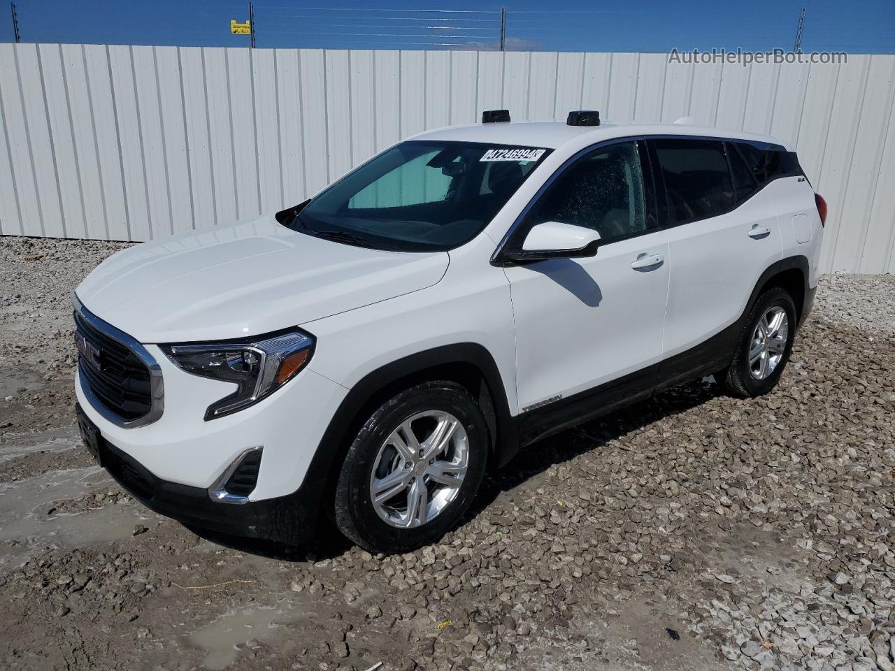 2019 Gmc Terrain Sle White vin: 3GKALMEV7KL319932