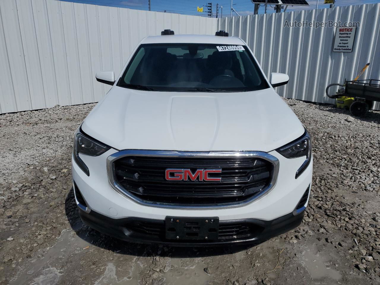 2019 Gmc Terrain Sle Белый vin: 3GKALMEV7KL319932