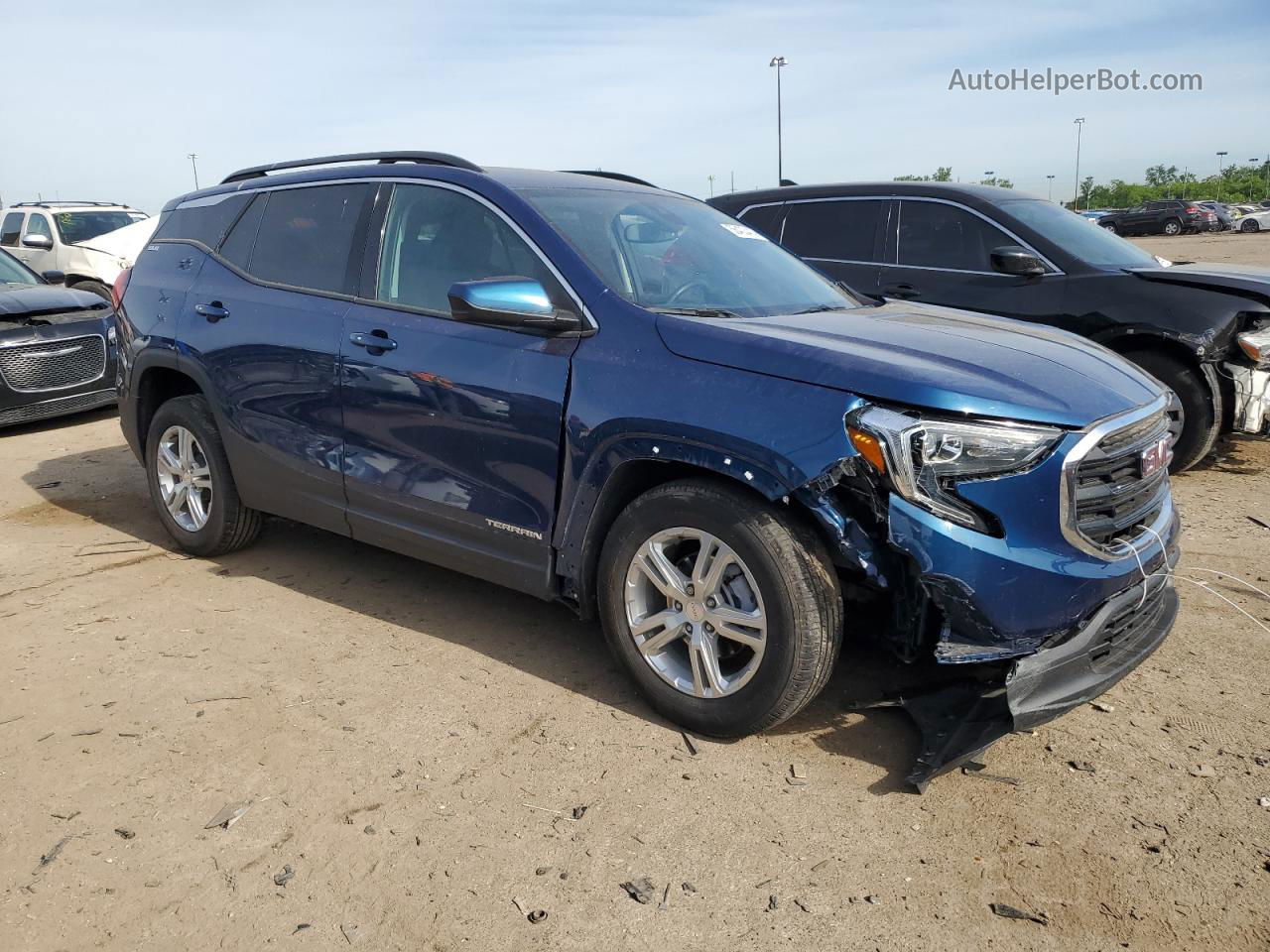 2020 Gmc Terrain Sle Blue vin: 3GKALMEV7LL162193