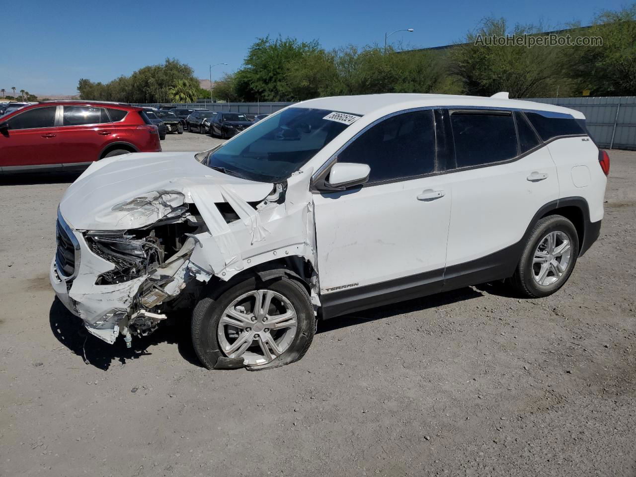 2020 Gmc Terrain Sle White vin: 3GKALMEV7LL206127