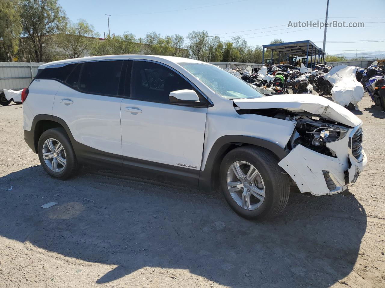 2020 Gmc Terrain Sle White vin: 3GKALMEV7LL206127