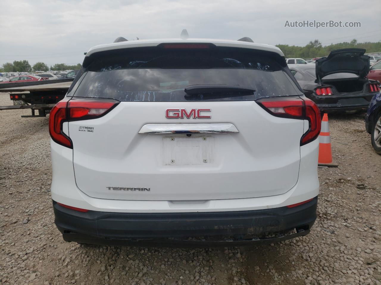 2019 Gmc Terrain Sle White vin: 3GKALMEV8KL155543