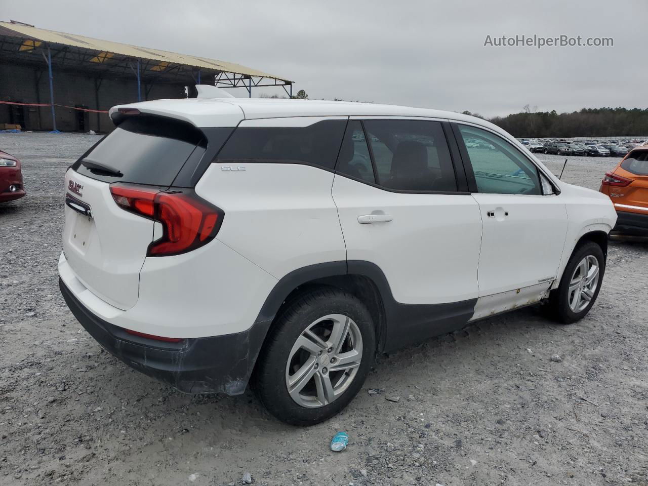 2019 Gmc Terrain Sle White vin: 3GKALMEV8KL168065