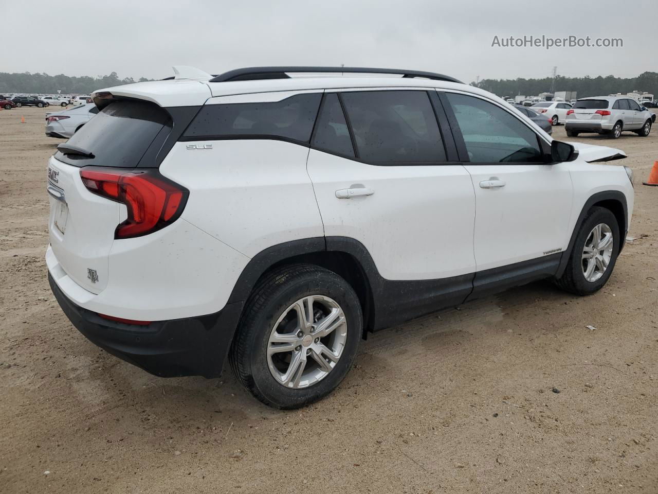 2019 Gmc Terrain Sle White vin: 3GKALMEV8KL326095