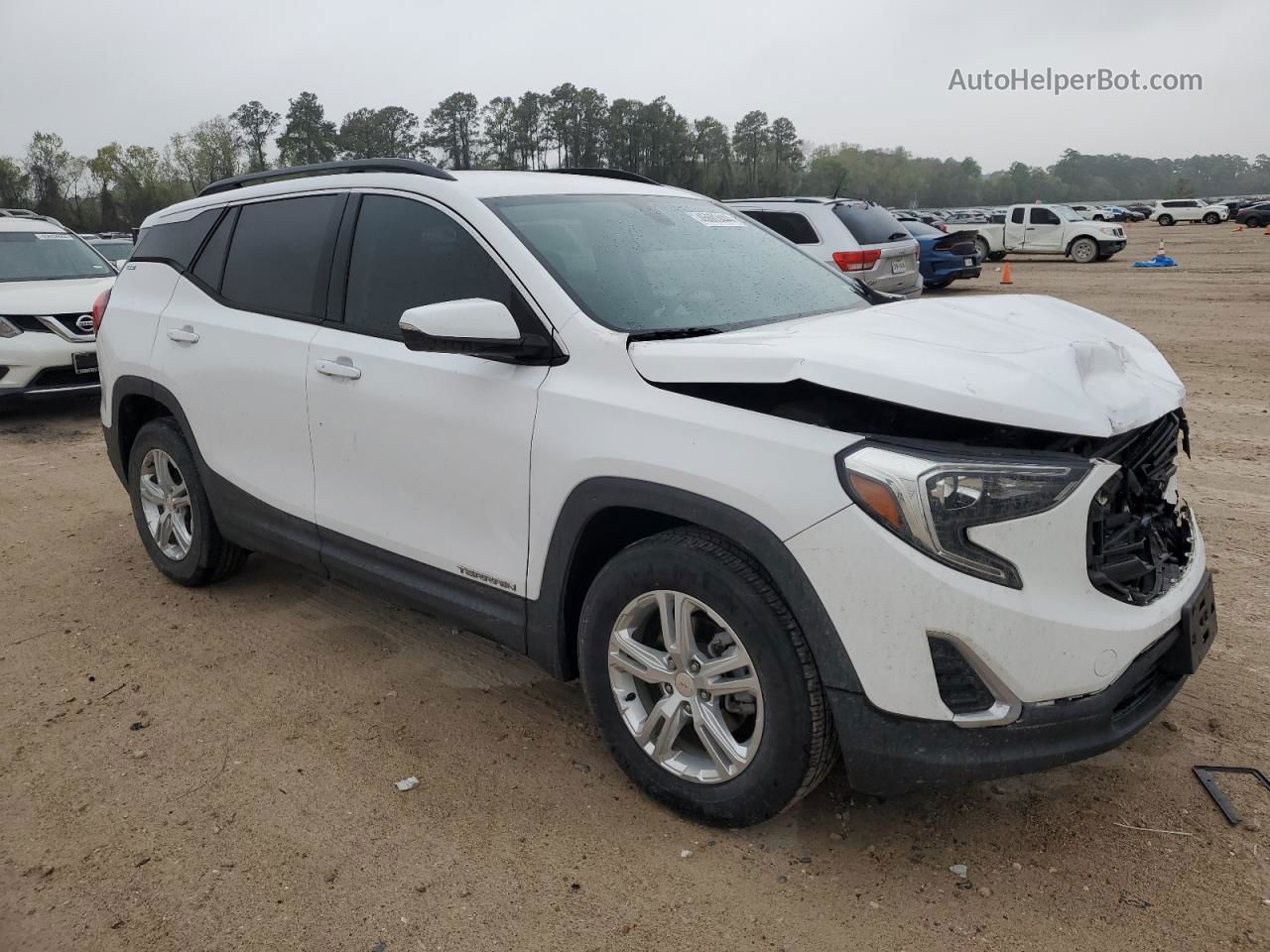 2019 Gmc Terrain Sle White vin: 3GKALMEV8KL326095