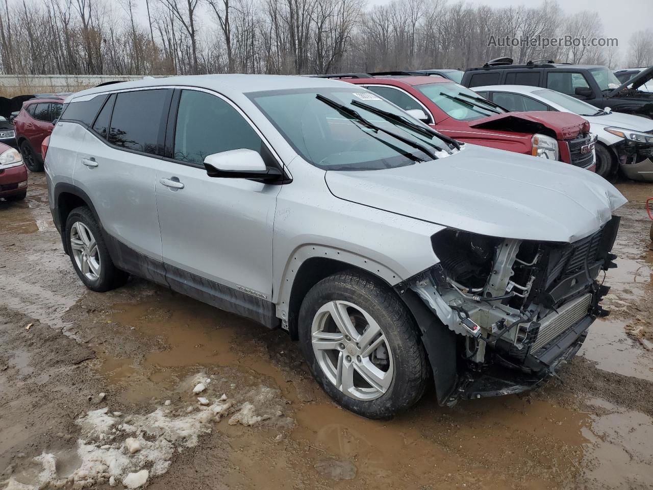 2019 Gmc Terrain Sle Серебряный vin: 3GKALMEV8KL353099