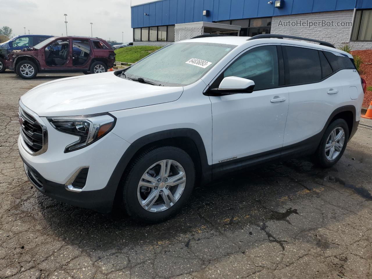 2019 Gmc Terrain Sle White vin: 3GKALMEV8KL358898