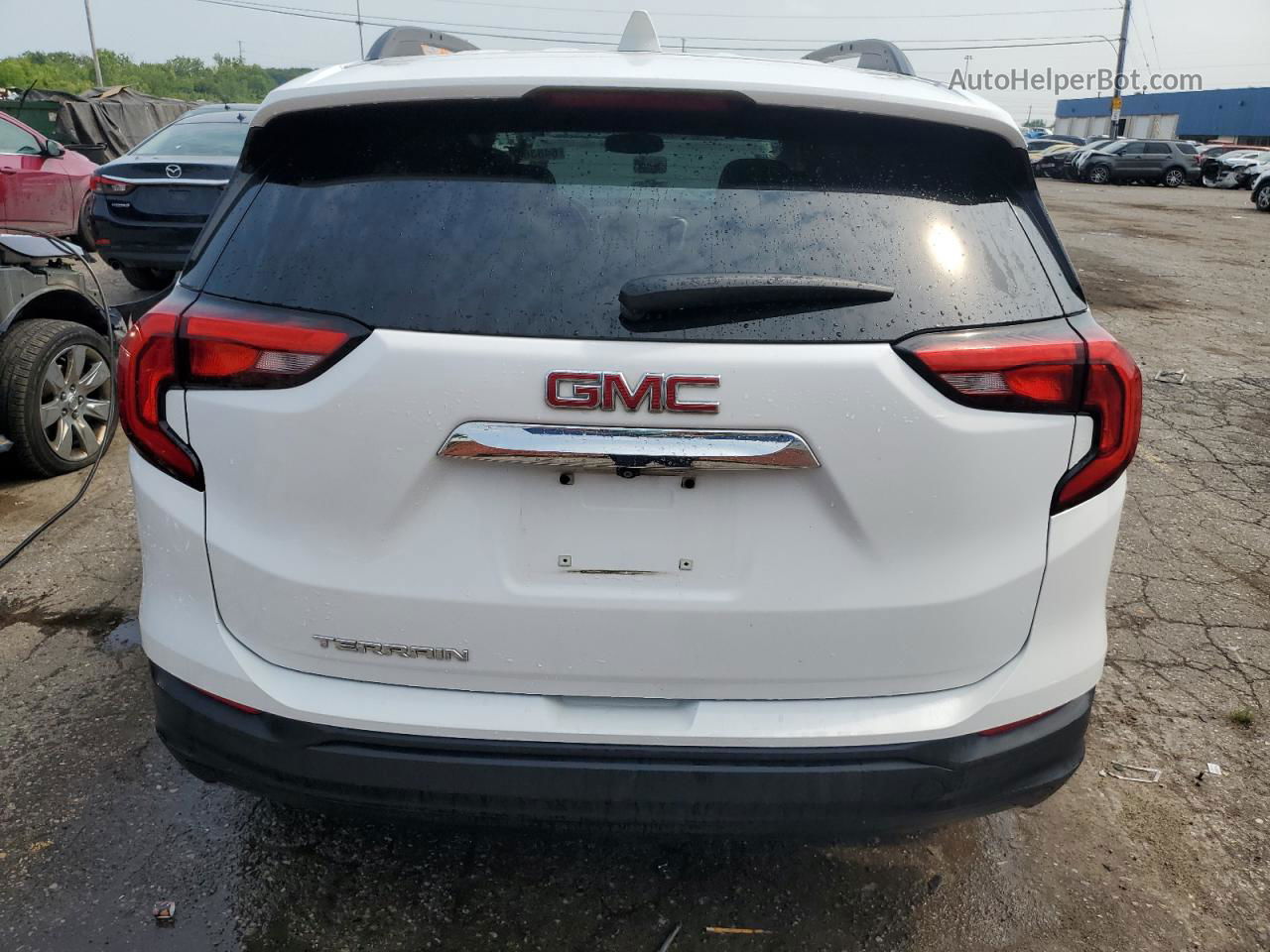 2019 Gmc Terrain Sle White vin: 3GKALMEV8KL358898