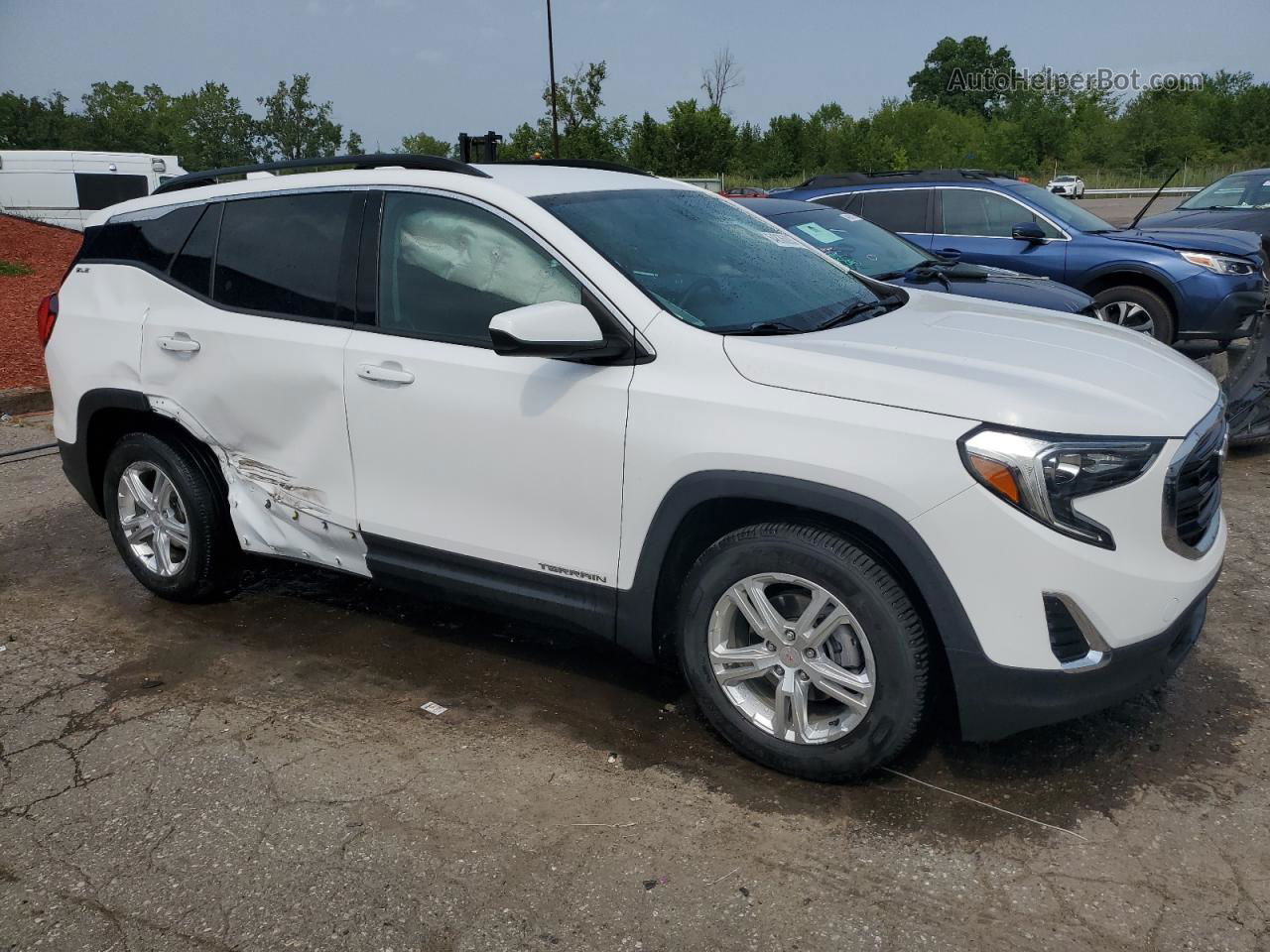 2019 Gmc Terrain Sle White vin: 3GKALMEV8KL358898