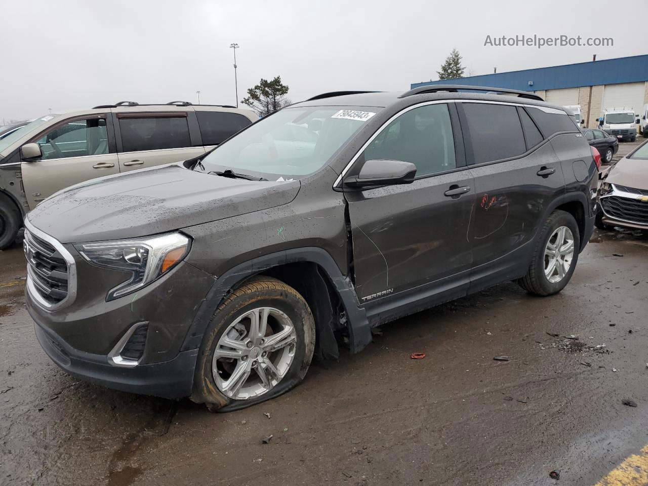 2019 Gmc Terrain Sle Серый vin: 3GKALMEV8KL399774