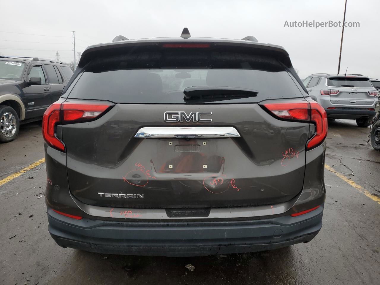 2019 Gmc Terrain Sle Серый vin: 3GKALMEV8KL399774