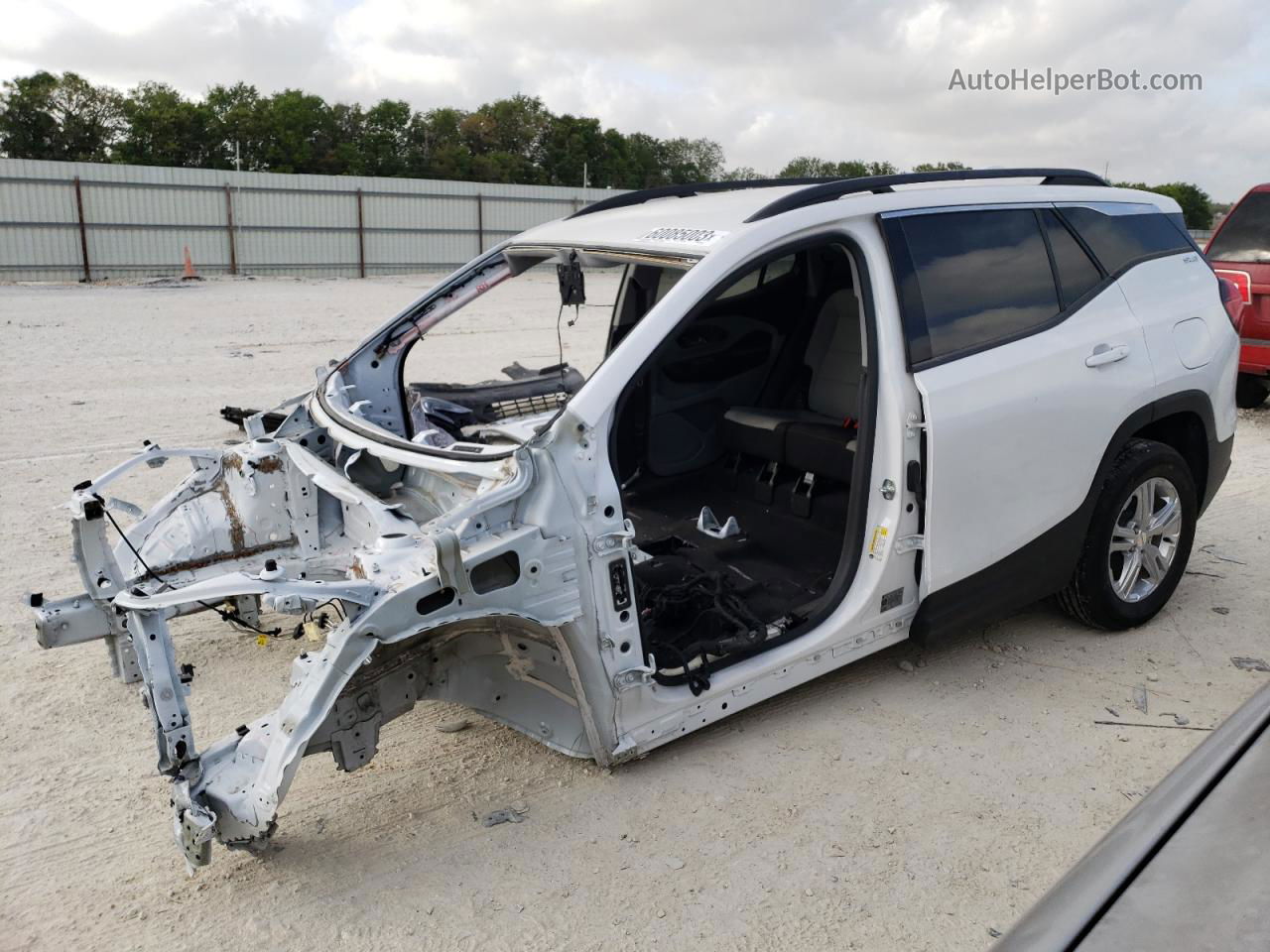 2020 Gmc Terrain Sle White vin: 3GKALMEV8LL334909